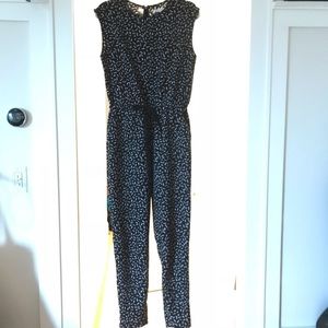 ASOS black patterned jumpsuit